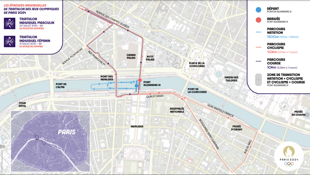 Paris 2024 Strecke Einzel 
